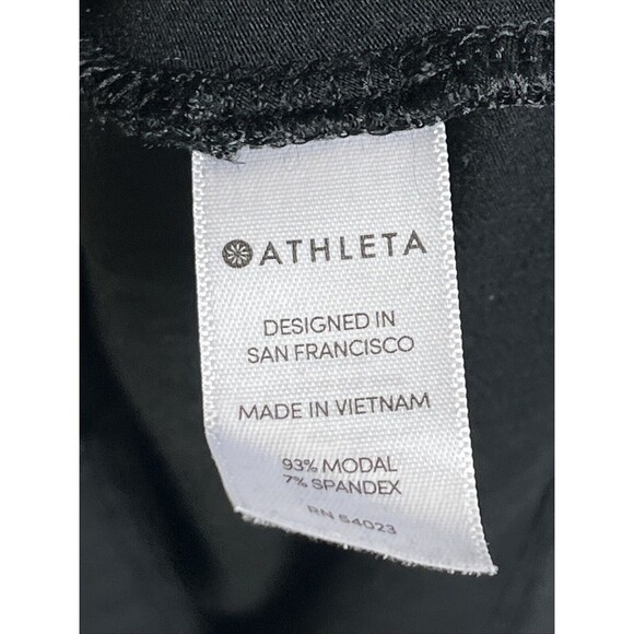 Athleta La Palma Dress Size XXS  2XS Black Crossover Layered Hem Sleeveless - Picture 4 of 7